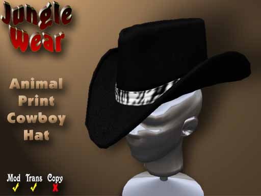 JW - Cowboy Hat (Zebra)