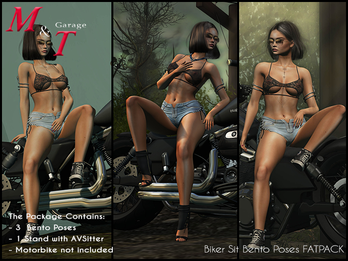 M&T Biker Sit Bento Poses
