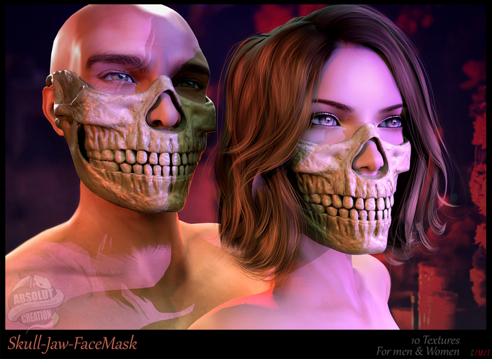 *!* Skull Jaw - FaceMask