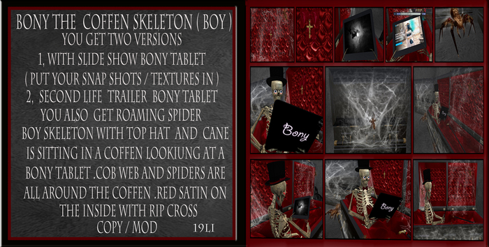 Bony The Coffen Skeleton Boy ( Click Box )