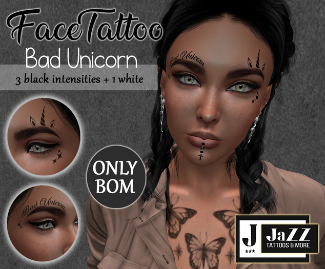 .::MV::. Bad Unicorn Facetattoo (BOM)