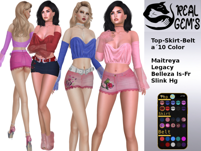 [RG] Beauty Lady Top&Skirt&Belt Fatpack (Box)