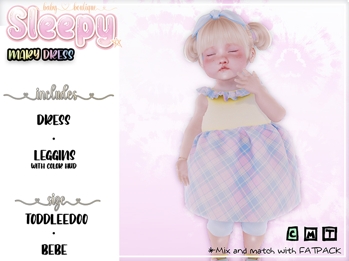 Sleepy. Mary Dress FATPACK