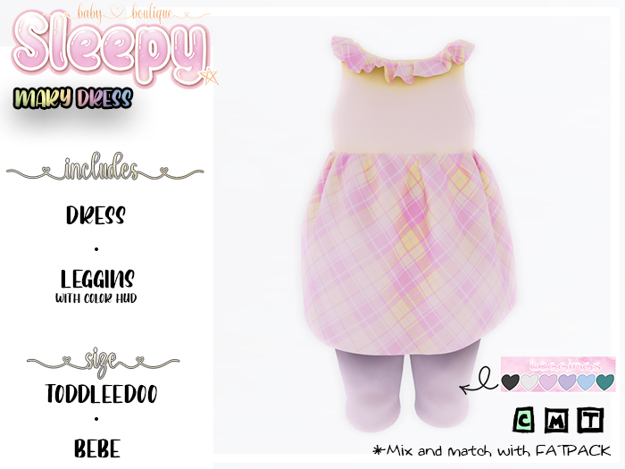 Sleepy. Mary Dress Yellow