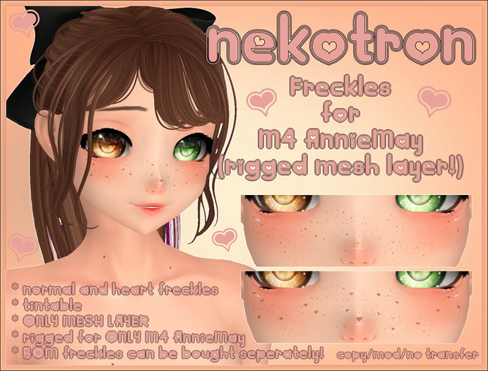 [Nekotron] M4 AnnieMay Freckles (Mesh Layers)