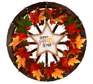 Tams - Wall Decor - Fall Wagon Wheel