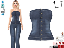 Dae Obj FBX For Denim Tube Top Slink, Maitreya, Belleza, Tonic, Legacy, Ocacin Standard, Voluptuous