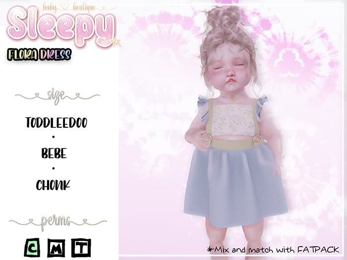 Sleepy. Flora Dress FATPACK