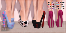 [HC] Zahra Pumps Fat Pack for Kupra, Maitreya, Legacy, Belleza, Slink, eBody, Signature & Tonic