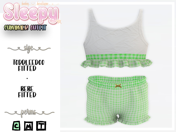 Sleepy. Summer Outfit Mint