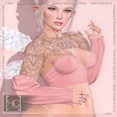 [HC] Zahra Flamingo Top & Sleeves for Kupra, Kups, Maitreya, Legacy, Belleza, Slink, eBody, Signature & Tonic