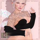 [HC] Zahra Black Top & Sleeves for Kupra, Kups, Maitreya, Legacy, Belleza, Slink, eBody, Signature & Tonic