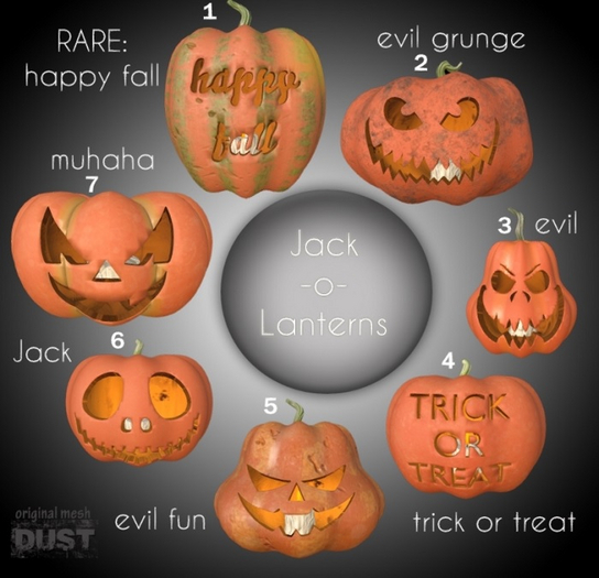 1 DUST: Jack-o-Lantern - Happy Fall RARE