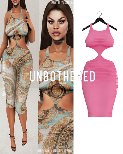 Unbothered- Sade Dress. (Pink)