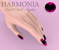 * Harmonia Black Heart Nail Polish Maitreya Omega Appliers
