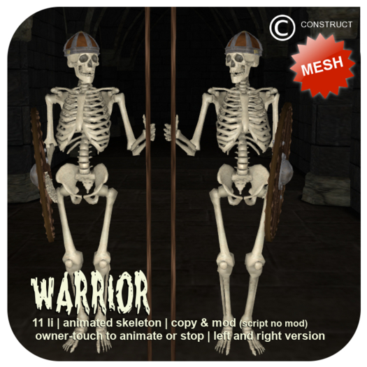 CONSTRUCT - Warrior Skeleton - 11 li