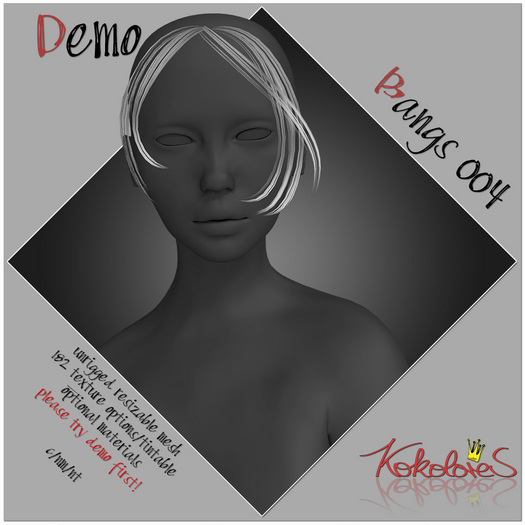DEMO [KKLRS] Hair - Bangs 004 {bxd} - wear me!