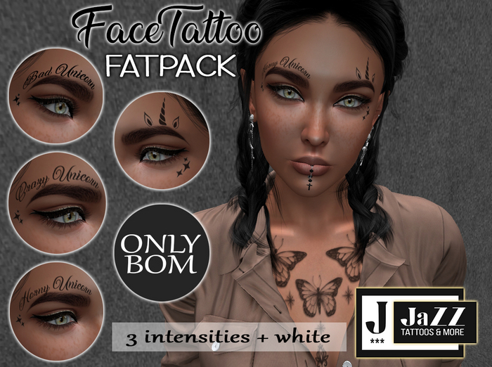 .::MV::. Unicorn FATPACK FaceTattoo (BOM)