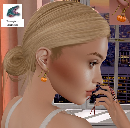 Snappy \\ Pumpkin Earrings