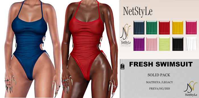 NetStyLe FRESH Swimsuit SOLID