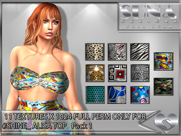 SD-SHINE ALISA TOP Pack 1-ONLY TEXTURES PACK