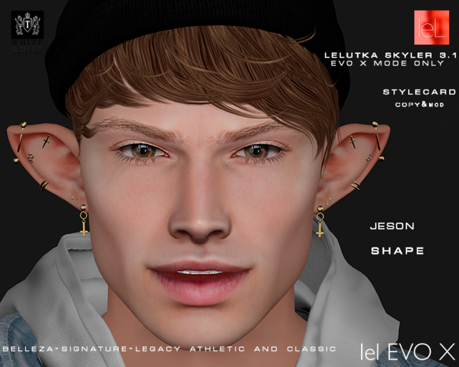 ::TW::JESON  Shape for lelutka SKYLER 3.1 evo x 