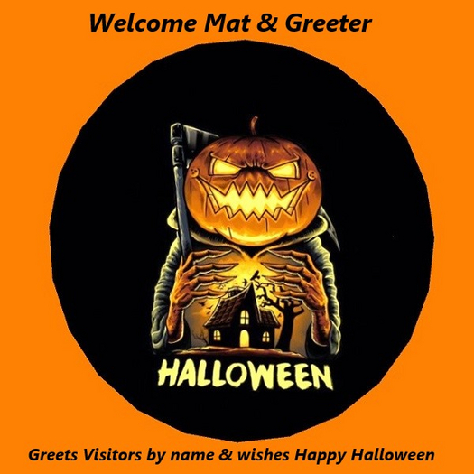 Welcome mat & Greeter-Halloween House