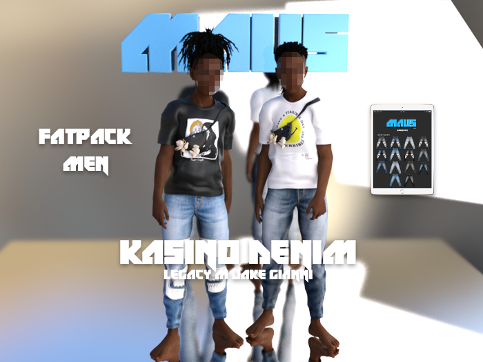 MAUS 4 MEN // Kasino Skinny Denim - Fatpack - ADD