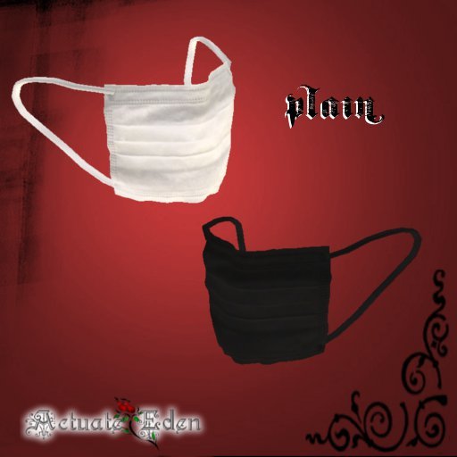 [Actuate Eden]  Visual Face Masks - Plain