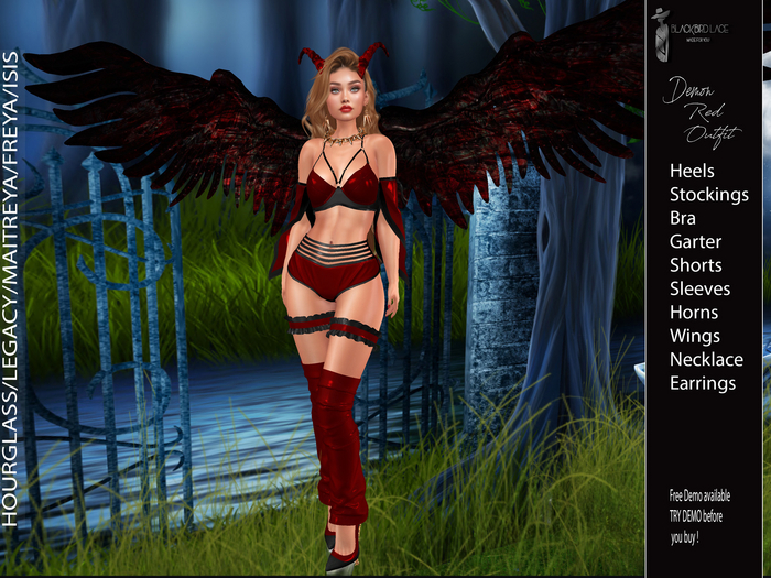 50 % OFF >>DEMON OUTFIT RED BY BL