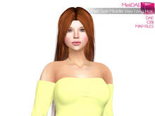 Dae, Obj, FBX, And Texture Files Split Middle Very Long Hair