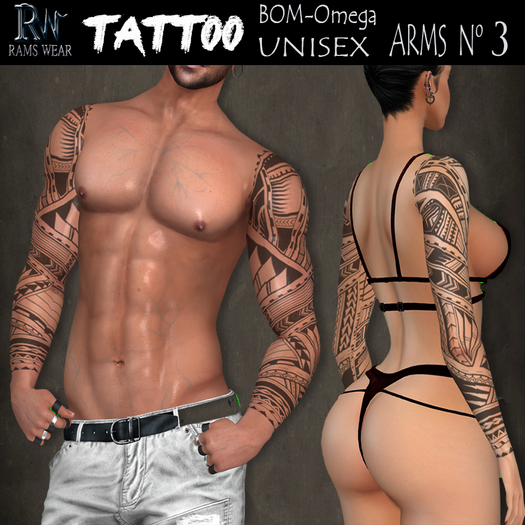 RAMS WEAR.-Tattoo-Arms N 3
