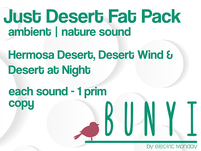 Bunyi Nature Sounds- Just Desert Fat Pack