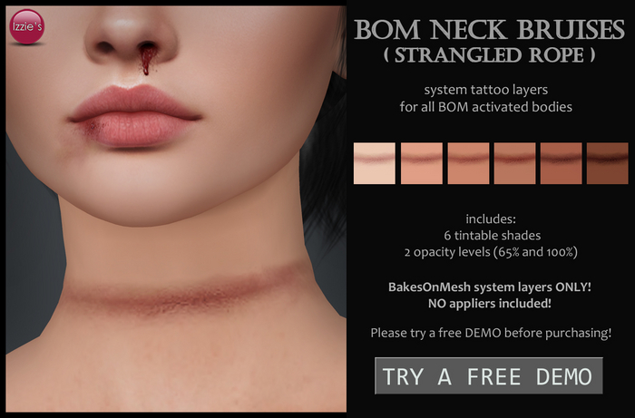 Izzie's - DEMO BOM Neck Bruises (Strangled Rope)