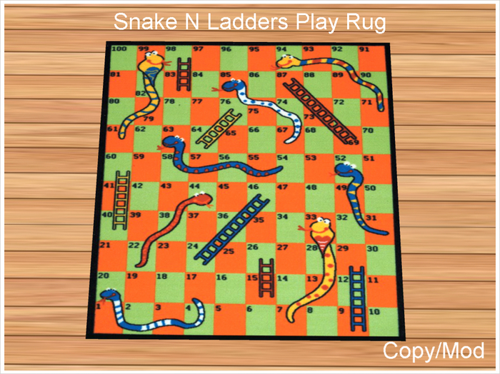 *CC* Snake N Ladders Play Rug 