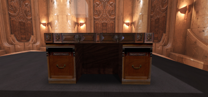 Antique Desk working drawers v4.2