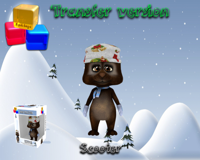 Animated Xmas Collection - Scooter (Transfer version)