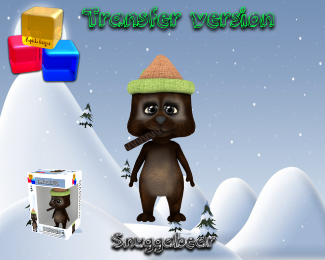 Animated Xmas Collection - Snuggabear (Transfer version)