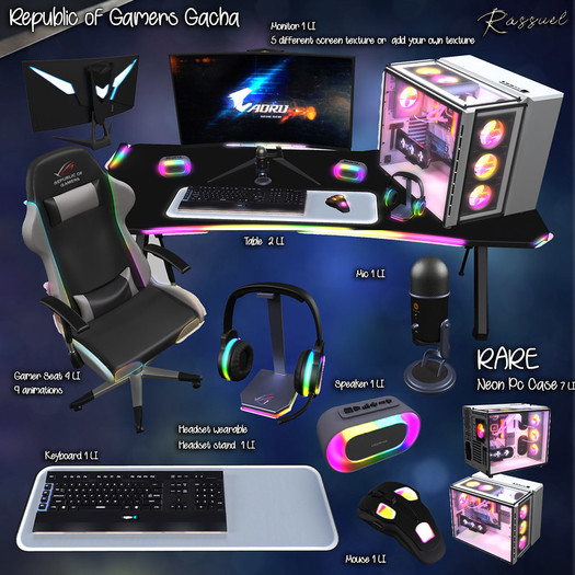 Rassuel - Republic Of Gamers - Pc Case RARE