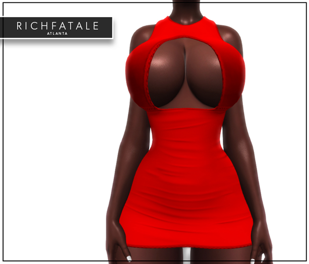 $RICH FATALE - JANELLE BODYCON - ROUGE