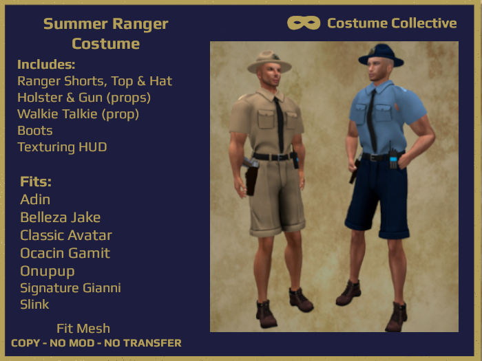 Sims Ranger Set Cc Second Life Marketplace - *CC* Summer Ranger Outfit for Belleza ...