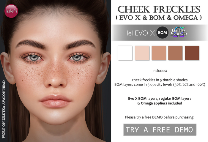Izzie's - Cheek Freckles (Evo X & BOM & Omega)