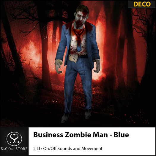 SaCaYa - Business Zombie Man - Blue