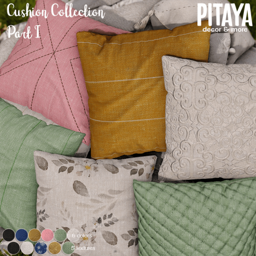 Pitaya - Cushion Collection - Part I (Mustard)