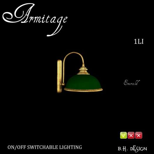 BHD Armitage Lighting 1 Emerald