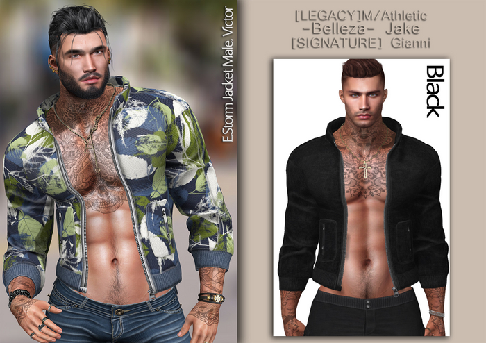E.Storm Jacket Male. Victor Black