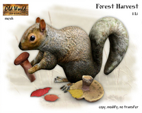 Squirrel with mushrooms - Old World - Gadren Decotations - Fall