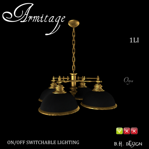 BHD Armitage Lighting 4 Onyx
