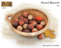 Forest Harvest - Bowl of hazelnuts - Old World - Gadren Decotations - Fall