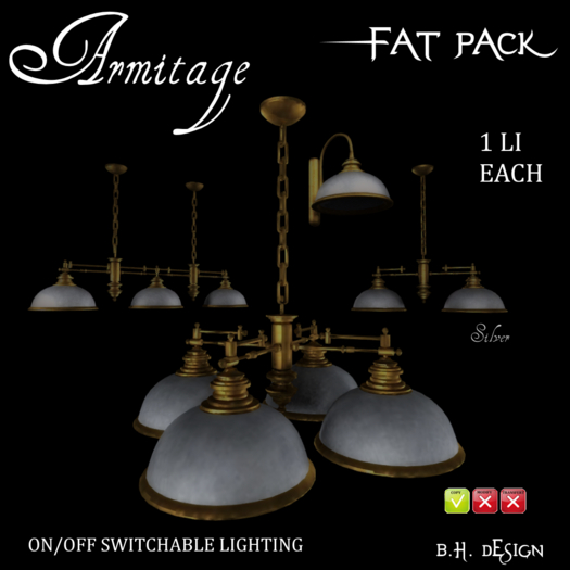 BHD Armitage Lighting Fatpack Silver